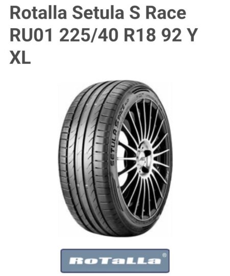 Gomme 225/40 R18 RU01 92Y XL ROTALLA